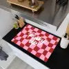 Pinky up - Geblokt - Bordeauxrood Inductie beschemer met haakjes klein -sfeer1
