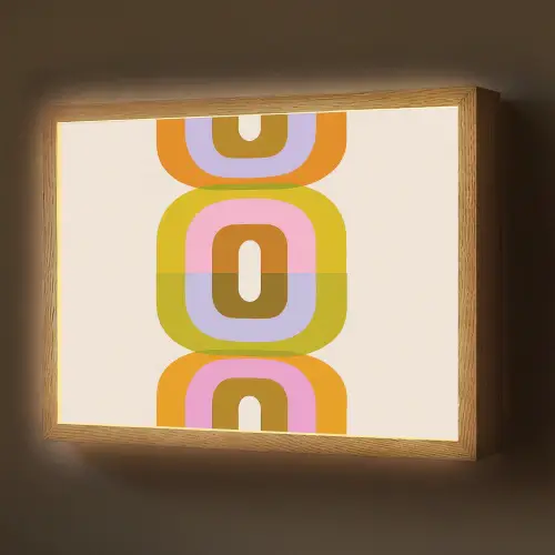 Stapel - Vormen - Geblokt - Oranje Light Box met batterij (Wandlamp) middel -z3d_website