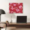 Patroon - Hartjes - Roze - Valentijn PET vilt klein -sfeer5