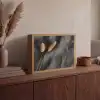 Pampasgras - Pluim - Zwart - Beige Light Box met batterij (Wandlamp) middel -sfeer2