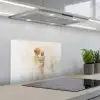 Kind - Moeder - Waterverfschilderij keuken achterwand spatscherm klein -3d_schuin