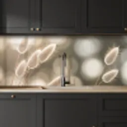 Hazestaartgras - Wit - Zonlicht keuken achterwand 2 middel -sfeer1