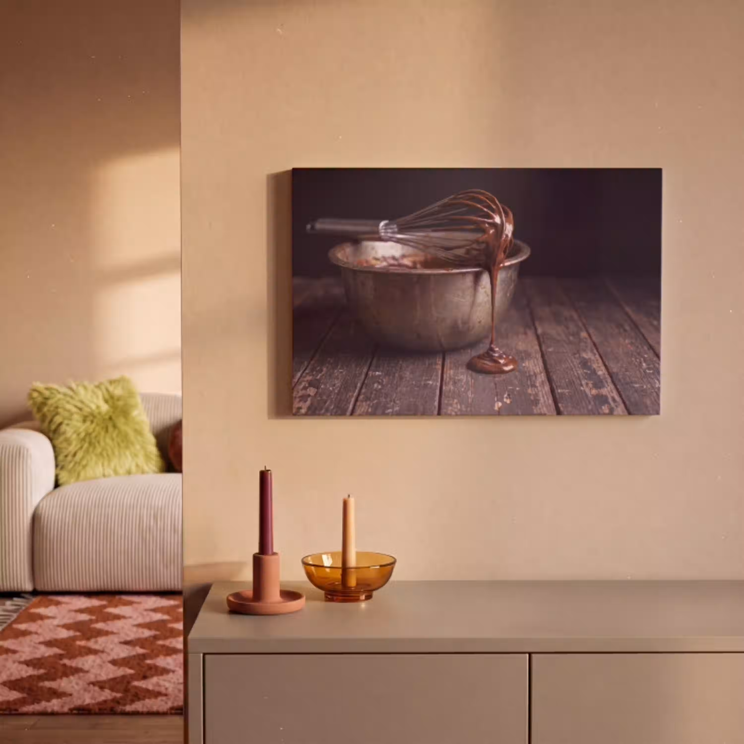 Chocolade - Beslag - Eten canvas 2cm klein -sfeer1