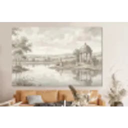 Landschap - Water - Natuur - Sepia forex 5mm xxl -bovenbank
