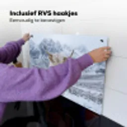 Schotse Hooglander - Sneeuw - Bergen - Winter Inductie beschemer met haakjes klein -ky-ophangen-nl