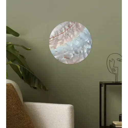 Schelpen - Abstract - Natuur Wandcirkel behangsticker klein -sfeer2