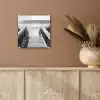 Loopbrug - Hout - Strand - Zee plexiglas 5mm klein -sfeer5