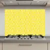 Geel - Patroon - Geometrisch keuken achterwand spatscherm klein 900 -3d_website
