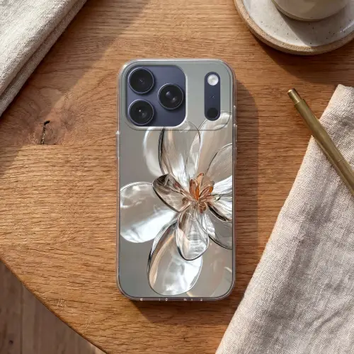 Bloem - Glazen - Doorzichtig Telefoonhoesje iPhone 17 Pro klein -sfeer1