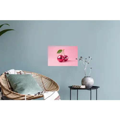Disco - Kersen - Roze Muursticker klein -plant