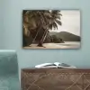 Eiland - Palmboom - Zee canvas 2cm klein -sfeer4