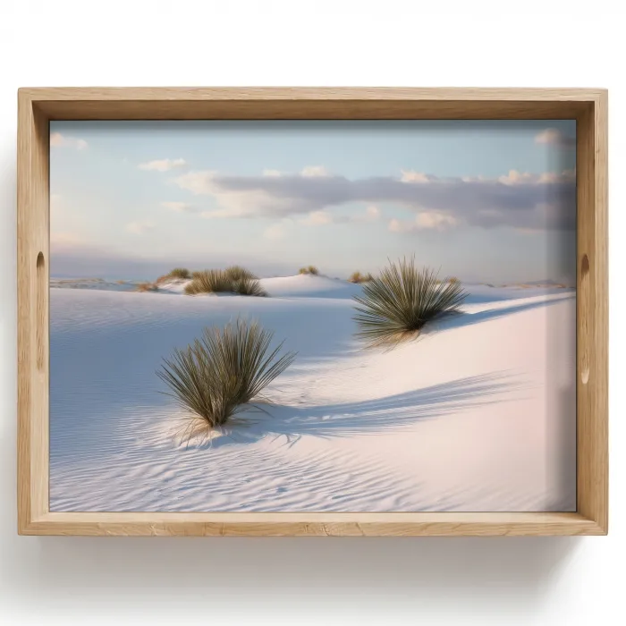 Duinen - Gras - Wolken - Beige Dienblad Rechthoek middel -z3d_shopping