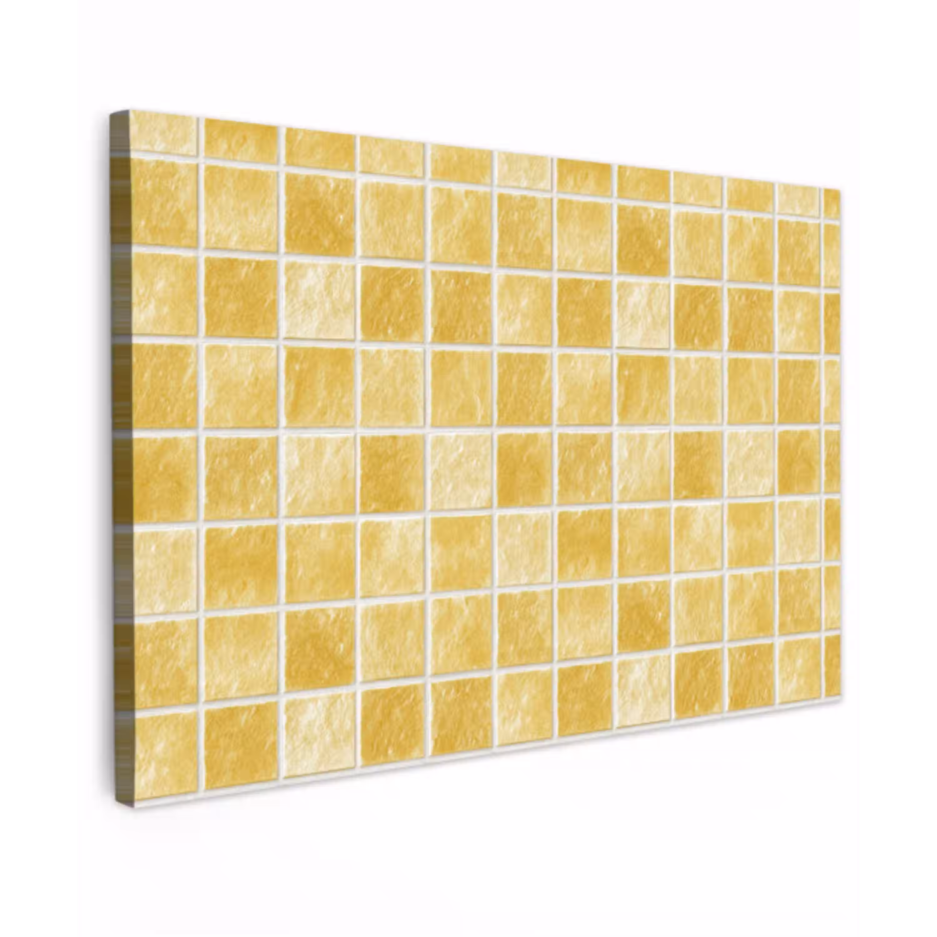 Tegels - Mozaïek - Textuur - Goudgeel canvas 2cm klein 34 -z3d
