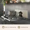 Kokskleding - Zwart - Hondje keuken achterwand spatscherm klein -usp_NL