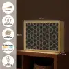 Verweven - Zeshoeken - Zwart - Goud Light Box met batterij (Wandlamp) middel 907 -USP_websiteoverzichtNL
