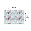 Kerst - Sneeuwpop - Winter - Kerstbomen - Feest Placemat vinyl groot -specs