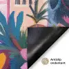 Kleurrijk - Roze - Oranje - Geel - Bloemen Deurmat klein -antislip_NL