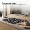 Retro - Disco - Rolschaatsen - Multi Inductie beschermer vinyl 3mm klein 276 -sfeer1