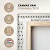 Valentijn - Hart - Wit - Zwart canvas 2cm xxl 828 -sfeer2