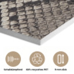 Slangenleer - Patroon - Beige PET vilt klein -closeup_DE