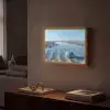 Strand - Schild - Water - Blauw Light Box met batterij (Wandlamp) middel -sfeer1