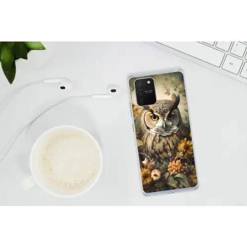 Uil - Vogels - Bloemen - Natuur Telefoonhoesje Samsung Galaxy S10 Lite klein -oordopS10Lite