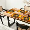 Mozaïek - Zon - Geel - Cirkel Placemat vinyl groot -zzsfeer4_Kitchenyeah-website