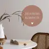 Spreuken - Grote avonturen beginnen klein - Quotes Wandcirkel behangsticker klein -sfeer3