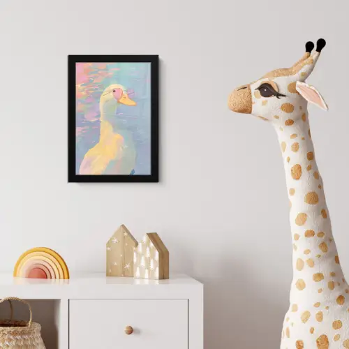 Eend - Zonnebril - Water fotolijst zwart zonder passe partout klein -usfeer4_kinderkamer