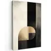 Vormen - Modern - Zwart Tuinposter op houten frame 2 cm dik klein -3d