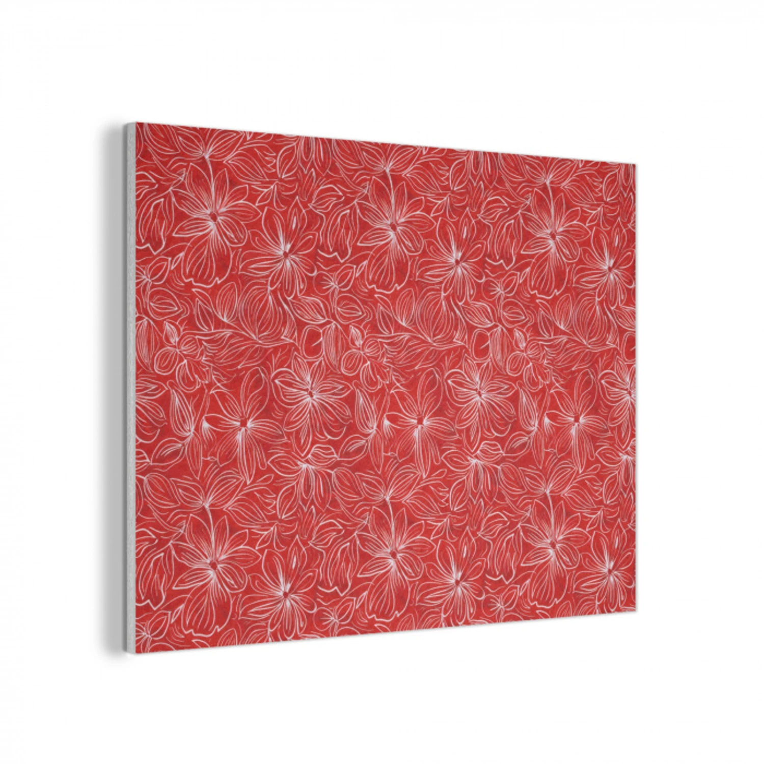 Bloemen - Patroon - Rood PET vilt klein 837 -3d