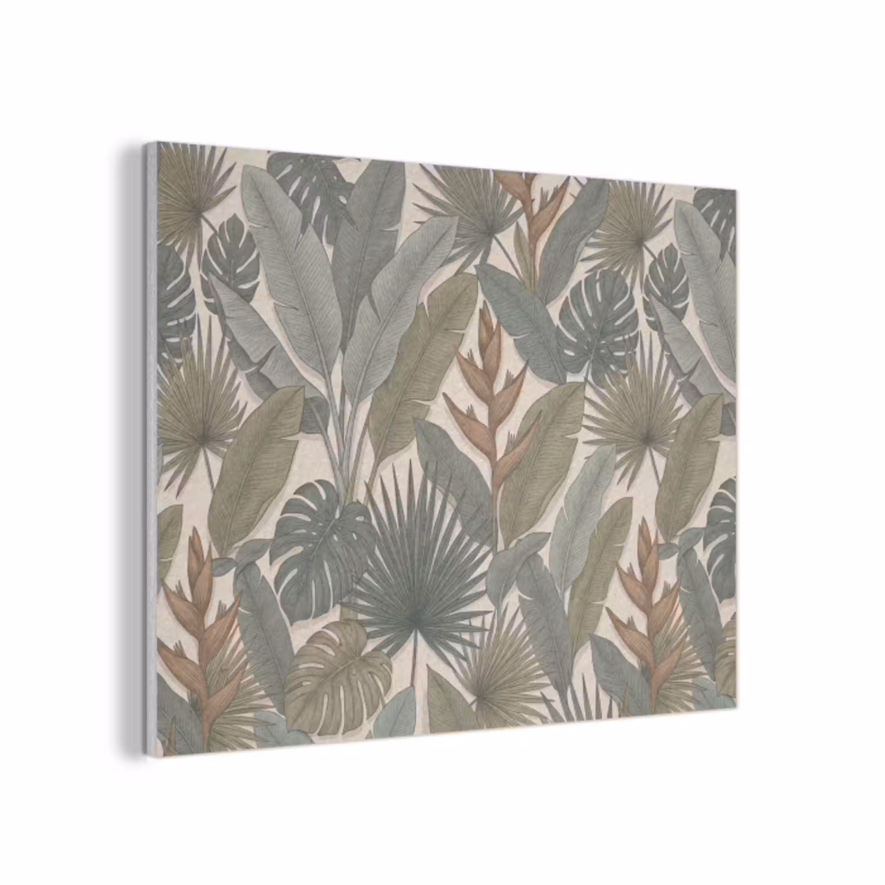 Planten - Tropisch - Natuur - Illustratie - Groen PET vilt klein -3d
