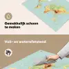 Wereldkaart - Realistisch - Blauw Inductie beschemer met haakjes klein -ky-schoon-nl
