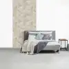 Lijnen - Waaier - Beige fotobehang vinyl groot 64 -slaapkamer