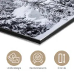 Rivier - Bevroren - Landschap - Winter aluminium wit klein -closeup_NL