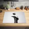Hak - Wijn - Minimalistisch - Zwart Inductie beschermer vinyl 3mm klein -sfeer5