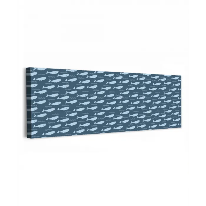 Klein - Oceaan - Golven - Blauw canvas 2cm klein 828 -z3d