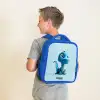 Blije Bronto Kinderrugzak - Blauw middel -sfeer2