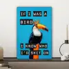 Vogel - Toekan - Blauw - Quotes canvas 2cm klein -sfeer6
