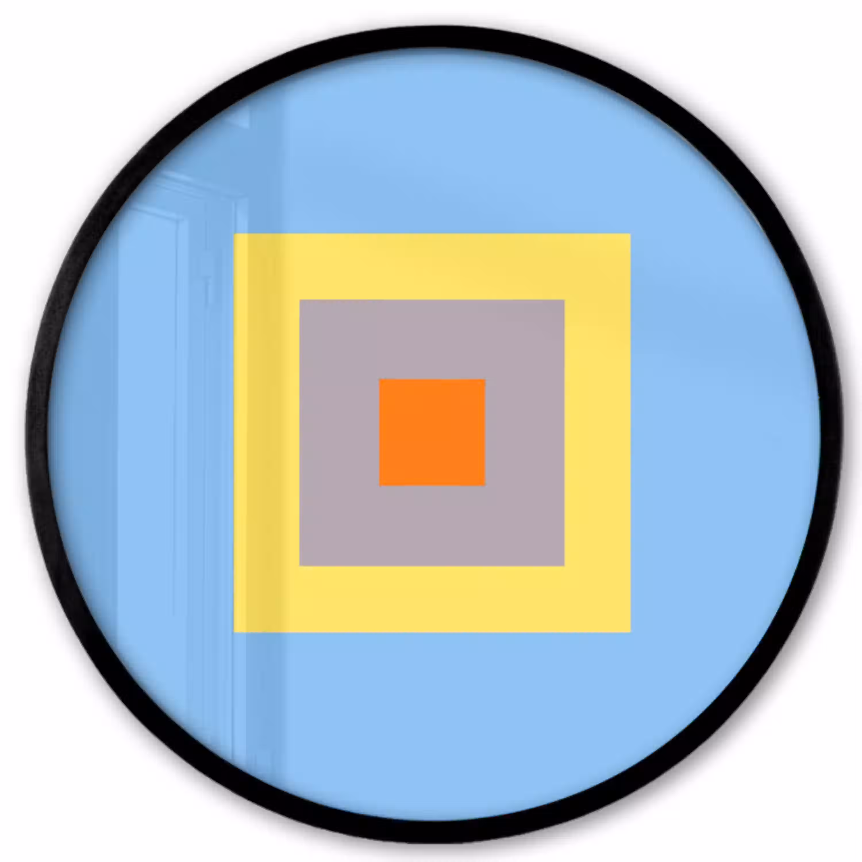 Abstract - Geometrisch - Kleurrijk - Modern - Vormen Fotolijst rond zonder passe partout klein -3d