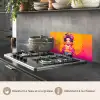 Bloemen - Vrouw - Kimono - Roze keuken achterwand spatscherm klein -usp_FR