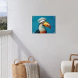 Toekan - Papegaai - Vogel - Koksmuts tuinposter los doek klein -sfeer8