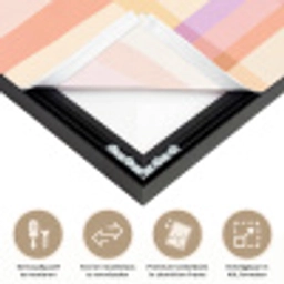Pastel - uitpatroon - Geometrisch Textielframe zwart klein 947 -USP_closeupNL