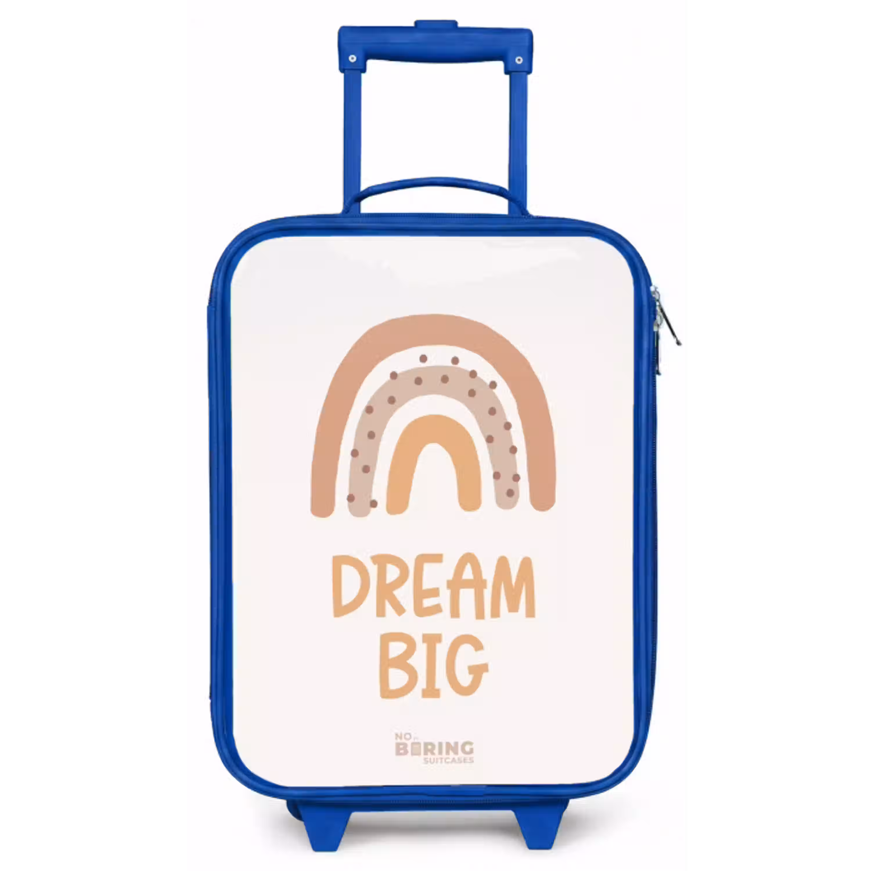 Regenboog met de quote 'Dream Big' Kinderkoffer - Blauw klein -zz3dotto