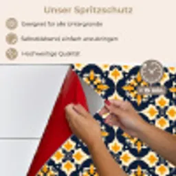 Patroon - Siertegel - Kleurrijk keuken achterwand spatscherm klein 900 -spatscherm_DE
