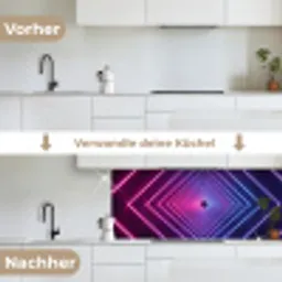 Driedimensionaal - Tunnel - Ruimte keuken achterwand 2 middel -voor-na_DE