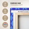 Blauw - Maanvlakken - Patroon canvas 2cm xxl 828 -sfeer2