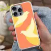 Vogels - Cirkels - Geel Hoesje iPhone 16 Pro Max met koord klein -sfeer3