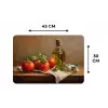 Tomaten - Olijfolie - Stilleven Placemat vinyl groot -specs