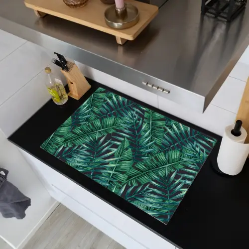 Bladeren - Tropisch - Jungle -  Natuur Inductie beschemer met haakjes klein -sfeer1